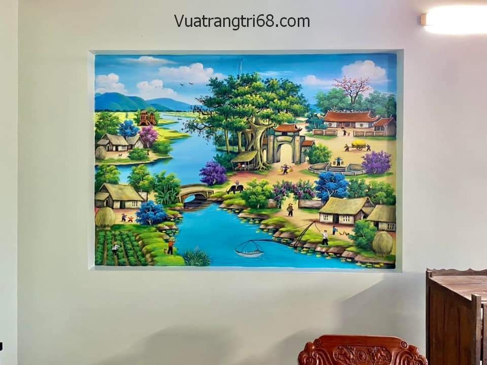 ve-tranh-tuong-phong-canh-lang-que-2